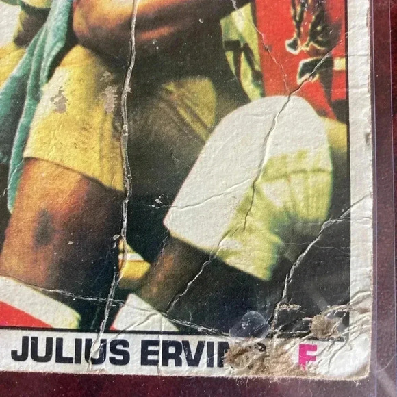 1976 Julius Erving Topps Basketball Card Nets - Picture 7 of 7